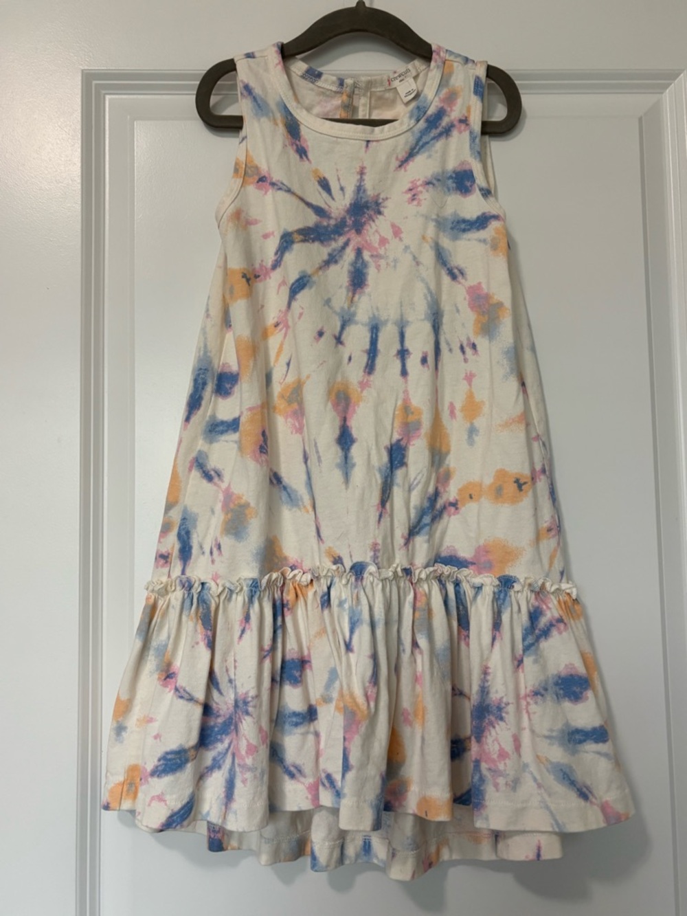 Crewcuts Girls Multicolored Tie-Dye Cotton Dress size 7 - Picture 1 of 4